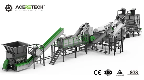 Vollautomatische Zerkleinerungs-Wasch-Recycling-Maschine/Anlage/Ausrüstung